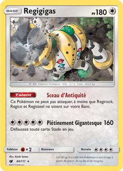 Carte Pokémon Regigigas 84/111 de la série Invasion Carmin en vente au meilleur prix