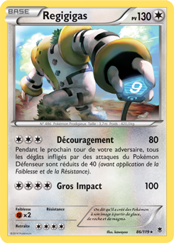 Carte Pokémon Regigigas 86/119 de la série Vigueur Spectrale en vente au meilleur prix