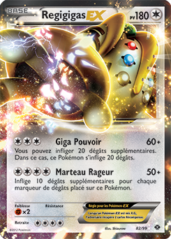 Carte Pokémon Regigigas EX 82/99 de la série Destinées Futures en vente au meilleur prix