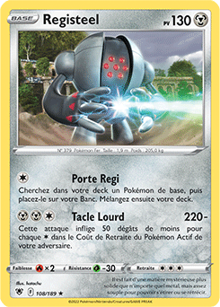 Carte Pokémon Registeel 108/189 de la série Astres Radieux en vente au meilleur prix