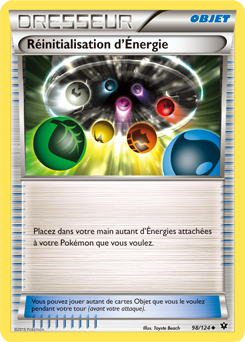 Carte Pokémon Réinitialisation d'Énergie 98/124 de la série Impact des Destins en vente au meilleur prix