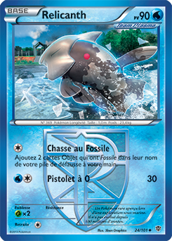 Carte Pokémon Relicanth 24/101 de la série Explosion Plasma en vente au meilleur prix