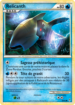 Carte Pokémon Relicanth 69/95 de la série Appel des Légendes en vente au meilleur prix