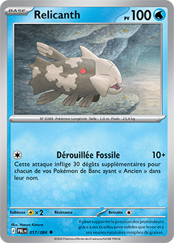 Carte Pokémon Relicanth 17/84 de la série Nuit Noire en vente au meilleur prix