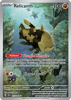 Carte Pokémon Relicanth 173/162 de la série Forces Temporelles en vente au meilleur prix