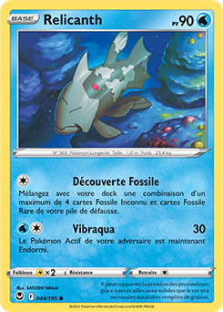 Carte Pokémon Relicanth 044/195 de la série Tempête Argentée en vente au meilleur prix