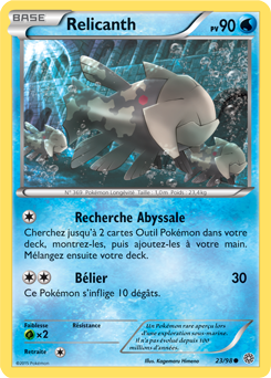 Carte Pokémon Relicanth 23/98 de la série Origines Antiques en vente au meilleur prix