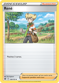 Carte Pokémon Peu commune René 130/172 de la série Stars Étincelantes