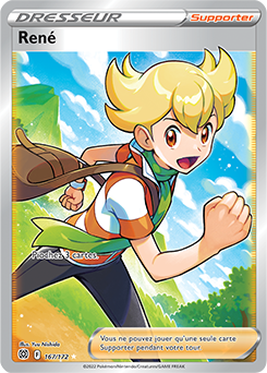 Carte Pokémon Dresseur Full Art René 167/172 de la série Stars Étincelantes