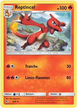 Carte Pokémon Reptincel 8/68 de la série Destinées Occultes en vente au meilleur prix