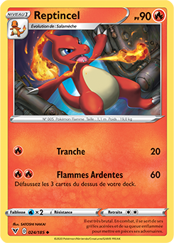 Carte Pokémon Reptincel 024/185 de la série Voltage Éclatant en vente au meilleur prix