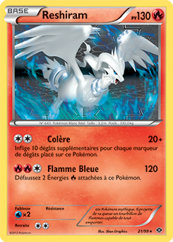 Carte Pokémon Reshiram 21/99 de la série Destinées Futures en vente au meilleur prix