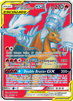 Carte Pokémon Reshiram Dracaufeu GX 194/214 de la série Alliance Infallible en vente au meilleur prix