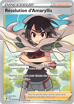 Carte Pokémon Résolution d'Amaryllis 203/203 de la série Évolution Céleste en vente au meilleur prix