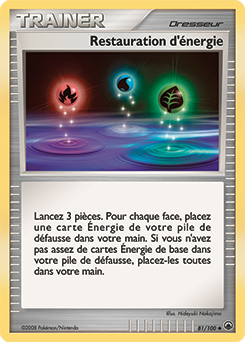 Carte Pokémon Restauration d'énergie 81/100 de la série Aube Majestueuse en vente au meilleur prix