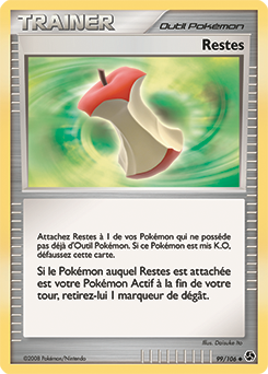 Carte Pokémon Peu commune Restes 99/106 de la série Duels au Sommet