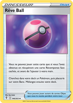Carte Pokémon Rêve Ball 146/203 de la série Évolution Céleste en vente au meilleur prix