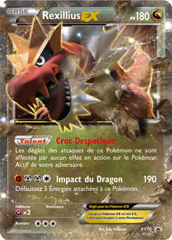 Carte Pokémon Promo Rexillius EX XY70 de la série Promos XY