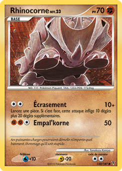 Carte Pokémon Rhinocorne 122/147 de la série Vainqueurs Suprêmes en vente au meilleur prix