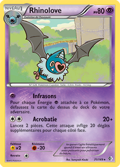 Carte Pokémon Rhinolove 71/149 de la série Frantières Franchies en vente au meilleur prix