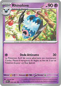 Carte Pokémon Rhinolove 33/91 de la série Destinées de Paldea en vente au meilleur prix