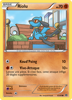 Carte Pokémon Riolu 63/99 de la série Destinées Futures en vente au meilleur prix