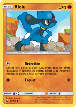 Carte Pokémon Riolu 66/156 de la série Ultra Prisme en vente au meilleur prix