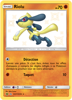 Carte Pokémon Riolu SV21/SV94 de la série Destinées Occultes en vente au meilleur prix