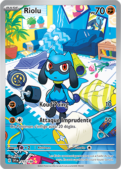 Carte Pokémon Riolu 215/198 de la série Écarlate et Violet en vente au meilleur prix