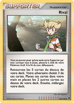 Carte Pokémon Peu commune Rival 124/132 de la série Merveilles Secrètes