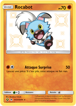 Carte Pokémon Rocabot SV23/SV94 de la série Destinées Occultes en vente au meilleur prix