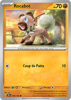 Carte Pokémon Rocabot 89/162 de la série Forces Temporelles en vente au meilleur prix