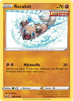 Carte Pokémon Rocabot 86/198 de la série Règne de Glace en vente au meilleur prix