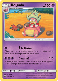 Carte Pokémon Rare Roigada 48/147 de la série Ombres Ardentes