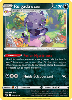 Carte Pokémon Roigada de Galar 98/198 de la série Règne de Glace en vente au meilleur prix