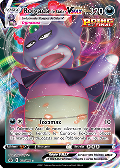 Carte Pokémon Roigada de Galar VMAX 100/198 de la série Règne de Glace en vente au meilleur prix