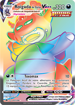 Carte Pokémon Roigada de Galar VMAX 207/198 de la série Règne de Glace en vente au meilleur prix