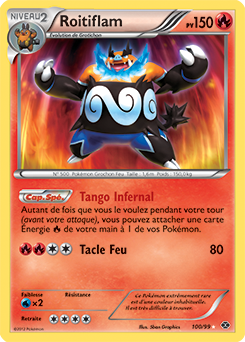 Carte Pokémon Roitiflam 100/99 de la série Destinées Futures en vente au meilleur prix