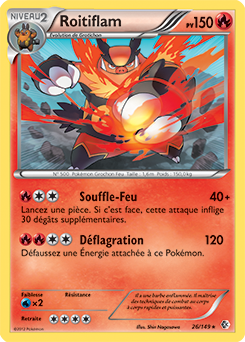Carte Pokémon Roitiflam 26/149 de la série Frantières Franchies en vente au meilleur prix