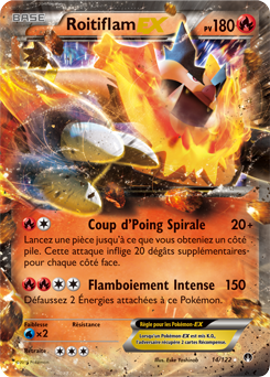 Carte Pokémon Roitiflam EX 14/122 de la série Rupture Turbo en vente au meilleur prix