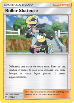 Carte Pokémon Roller Skateuse 203/236 de la série Éclipse Cosmique en vente au meilleur prix