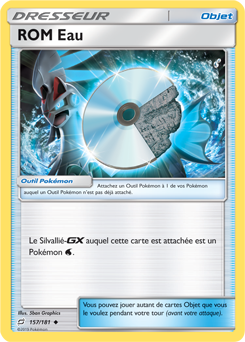 Carte Pokémon Peu commune ROM Eau 157/181 de la série Duo de Choc