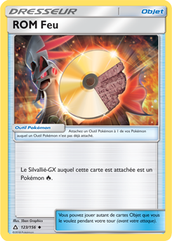 Carte Pokémon Peu commune ROM Feu 123/156 de la série Ultra Prisme