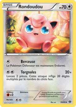 Carte Pokémon Rondoudou 78/99 de la série Destinées Futures en vente au meilleur prix