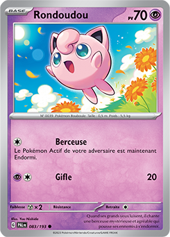 Carte Pokémon Rondoudou 083/193 de la série Évolutions à Paldea en vente au meilleur prix