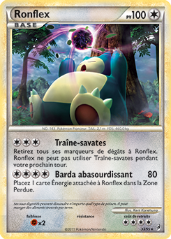Carte Pokémon Rare Ronflex 33/95 de la série Appel des Légendes