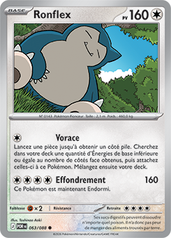 Carte Pokémon Ronflex 63/88 de la série Équilibre Parfait en vente au meilleur prix