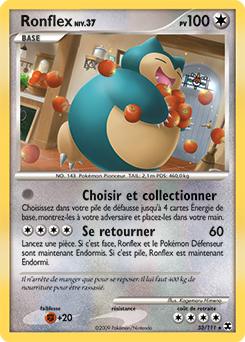 Carte Pokémon Ronflex 33/111 de la série Rivaux Émergents en vente au meilleur prix