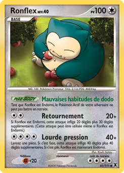 Carte Pokémon Ronflex 81/111 de la série Rivaux Émergents en vente au meilleur prix