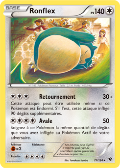 Carte Pokémon Ronflex 77/124 de la série Impact des Destins en vente au meilleur prix